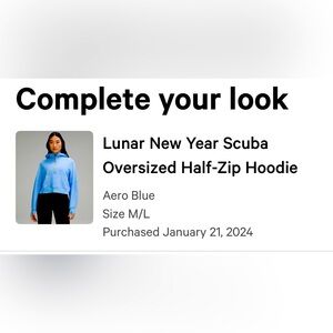 Lululemon Oversized Scuba Hoodie